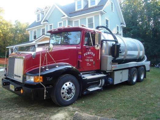 septic system services truck